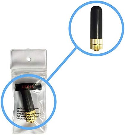 SRH805S SMA-F Female Dual Band Mini Long Range Antenna for Baofeng Walkie Talkie GT-3 UV-5R BF-888S UV-82 Radio for Kenwood TK-2170 TK-360 TK-3100 TK-3140 TK-3160 TK-3170 TK-3207 Two Way Radio (Pair)
