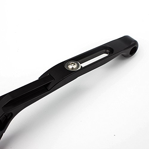 fxcnc Racing Motorcycle Billet getto di sabbia pieghevole extendible Leva di Freno Frizione. Yamaha YZF R1 2009-2014 Nero/Nero/Nero/Rosso