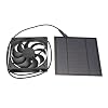 3 0W 12V Zonne -uitlaatventilator luchtextractor 6 inch mini ventilator zonnepaneel aangedreven ventilator for honden kippenhok kas rv Makkelijk schoon te maken