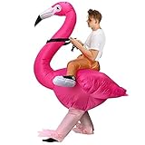 XUANNIAO Inflatable Costumes Flamingo Clothes Halloween Birthday Cosplay Party Costume Fancy Dress Full Body Suit for Adult
