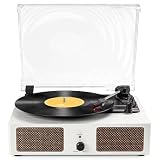 Bluetooth Record Player with Speakers   3 Speed Vinyl Record Player for 7/10/12