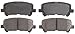 ACDelco 14D1281CH Advantage Ceramic Rear Disc Brake Pad Set