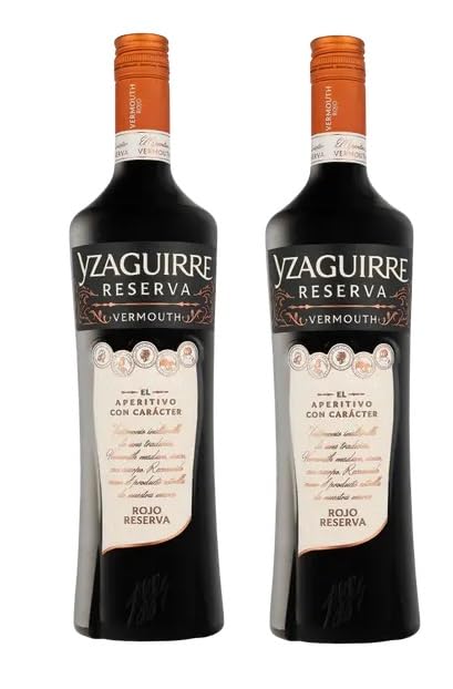 2 Flaschen Yzaguirre Rojo Reserva a 1000ml Wermuth rot 12 Jahre gereift 18% Vol. + Space Riegel von Onlineshop Bormann