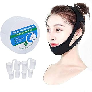 Anti Snoring Chin Strap, Airing Nose Vents-Stop Snoring Sleep Aid for Men
