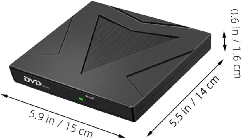 ARTIBETTER Dual Interface External DVD Player for Laptop USB Type-c Cd Reader for Pc Compatible Desktop
