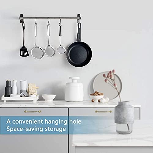 3 Pieces Strainer Skimmer, Strainer Skimmer Spoon, Stainless Steel Fine Mesh Skimmer Spoon, Oil Filter Colander Spoon, Three Specifications, for Filter Skims Fat Scum