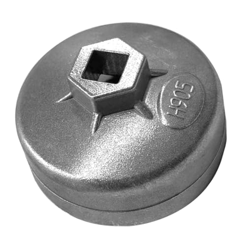 AIMCOCO - AIMCOCO 73-74mm Oil Filter Wrench, 15 Flutes Oil Filter Removal Tool Socket Compatible with AC Delco PF46/PF47/PF48/PF48e/PF63/PF64 Oil Filter for Chevy/Toyota/GM/Chrysler/Equinox 1.5L(1PC)