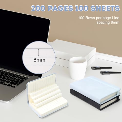 TOPCZY 2 Stück Mini Notizbücher Set Stift mit 2 Stiften, Kleines Notizbuch mit Gummizugverschluss Journal, Reisetagebuch, Notizbuch Leder, Blaue, Schwarze Ledernotizbücher, für Schule Arbeit Reisen