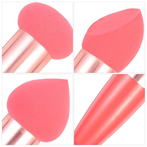 minkissy 3pcs Makeup Sponge Wet Makeup Pens Portable Blending Sponges Foundation Sponges Foundation Concealer Cosmetic Application for Liquid Foundation (Red) - Image 4