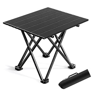 HHDESHSL Tragbar Klapptisch, Tragbarer Picknicktisch Faltbar mit Tragetasche, Ultraleichter Campingtisch Klappbar für Camping, Picknick, Grillen, Wandern, Angeln
