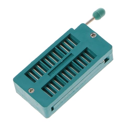 BOGEEL 16 20 24 28 40 Pin 2.54MM Green DIP Test IC Socket Welding Type,Plastic