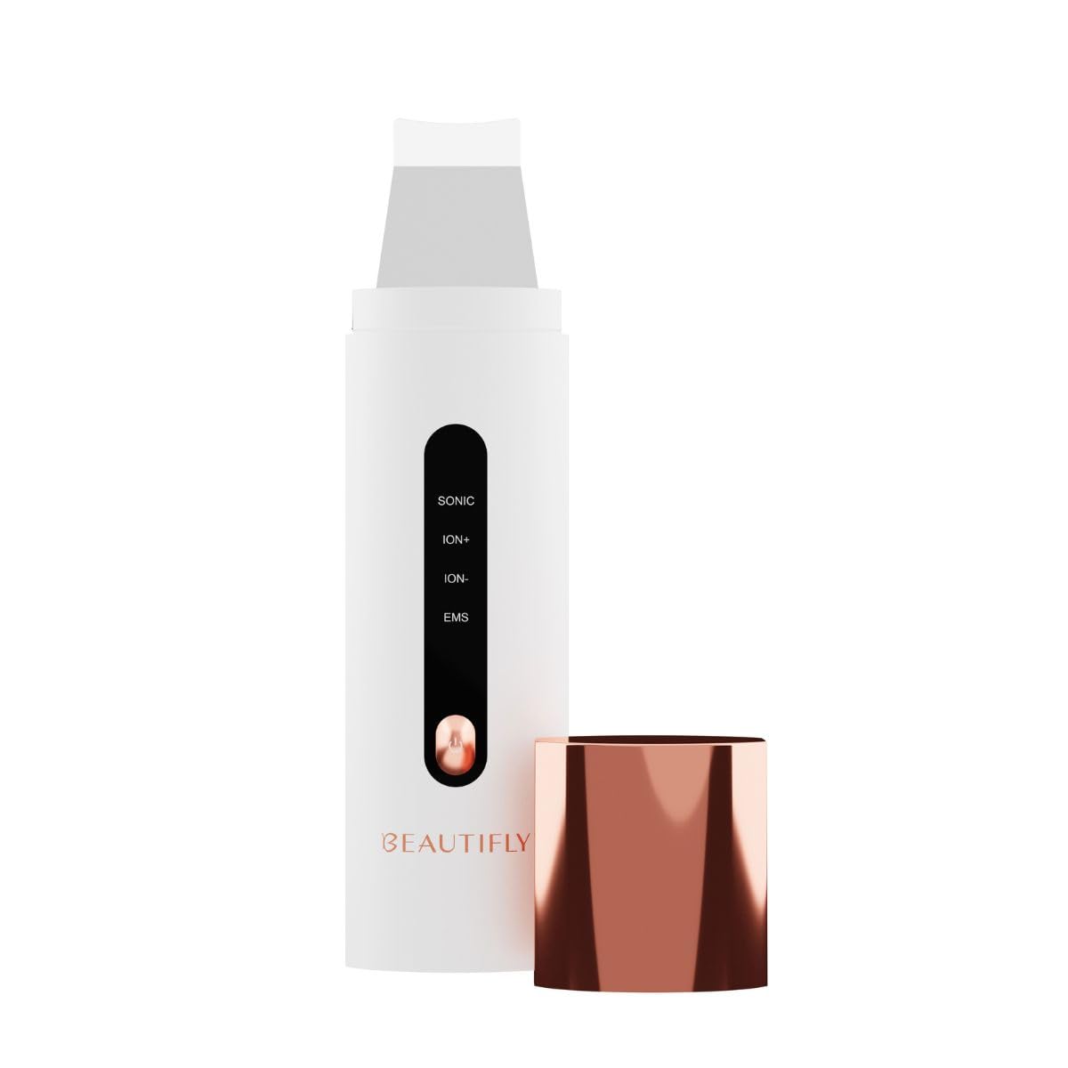 Beautifly - Dispositivo BScrub PRO Slim – Peeling Ultrasónico Multifuncional, Limpieza Profunda, Eliminación de Puntos Negros y Suavizado de la Piel