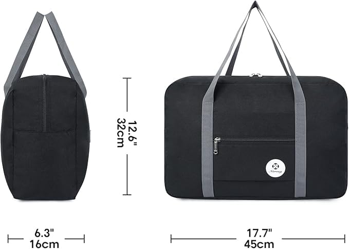 Black Foldable Travel Duffel Bag3