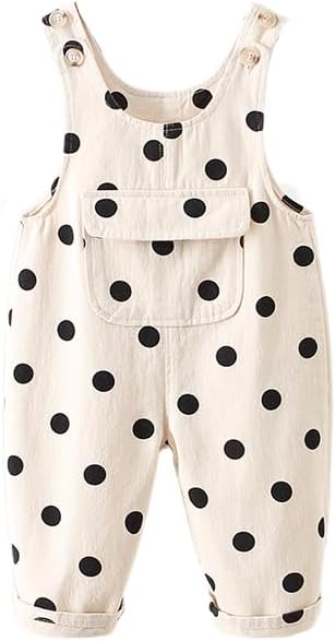 6Months-3Years Baby Girls Boys Denim Overalls Toddler Heart Print Bib Pants Kids Jeans Jumpsuit