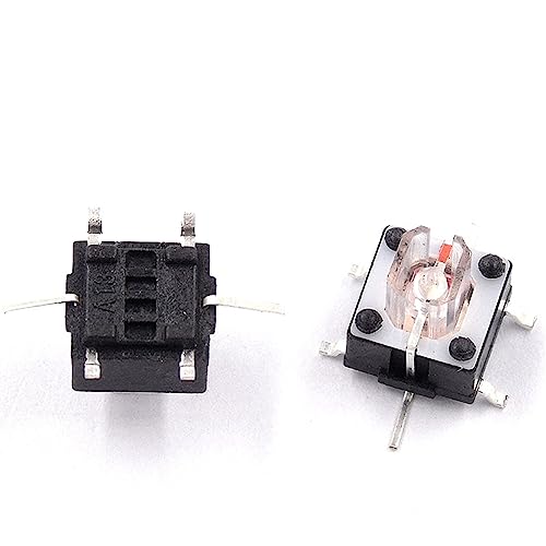 Commutateurs tactiles SMT 6x6x7mm avec LED blanche micro interrupteur tactile