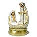 EPTUEGA Nativity Scene Indoor Christmas Decorations - 8 LED Lights Hand-Painted Nativity Figurines for Home Display Tabletop Shelf Decor