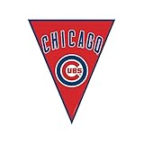amscan Chicago Cubs Major League Baseball Collection Pennant Banner, Party Decoration,Blue/Red,12'