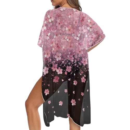 Pareos de playa para mujer kimono largo talla grande cárdigan holgado Poceacles