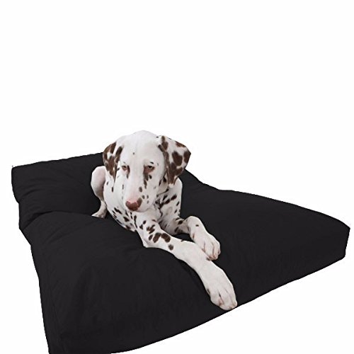 rucomfy Bean bags NEW Dogtuff Pet Bed - Now even 'Tuffer'! Black - Small (75cm x 60cm x 15cm)