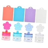 VALICLUD 4 Sätze Silikon -briefmarkenset Nagelwerkzeuge Für Nägel Maniküre Kunst Drücken Nageldesign-stempelset Nagelstanzwerkzeug Aus Silikon Nagelstempelwerkzeug Nagelstampfer Kieselgel