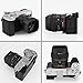 Haoge LH-S245N Bayonet Square Metal Lens Hood for Sony FE 50mm F2.5 G FE 40mm F2.5 G FE 24mm F2.8 G Lens,RX1RIII/M3/RX1R2 Camera Shade with Cap