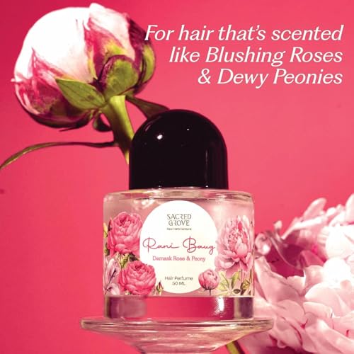 Image of Sacred Grove Hair Perfume Combo for Women | Rani Baug & Wild Flower Hair Mist | Water-Based & Alcohol-Free Hair Spray | Long-Lasting Floral Hair Fragrance | Unisex Hair Perfume Combo