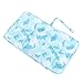 Akozon Akozon Foldable Portable Diaper Changing Pad – Nylon Baby Changing Mat for Home, Car, and Outdoor Use (Water Blue Graffiti)