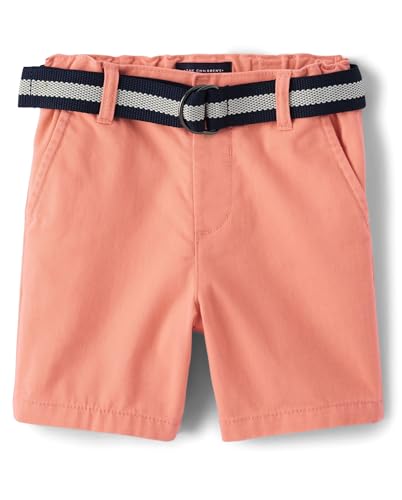Image of The Children's Place Baby Boys' and Toddler Twill Belted Chino Short