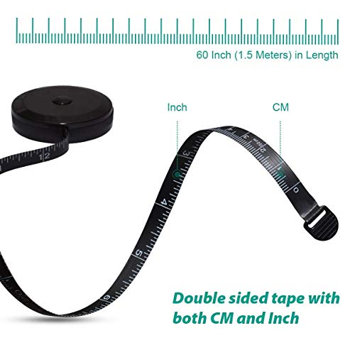 Gdminlo F050 3 Pack Tape Measure Retractable Measuring thumb #3