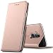 Produktbild Verco Handyhülle für Mate 20 Lite, Premium Handy Flip Cover für Huawei Mate 20 Lite Hülle [integr. Magnet] Book Case PU Leder Tasche, Rosegold