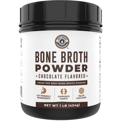 Left Coast Performance Bone Broth Protein Powder Chocolate 1 Lb, Grass Fed, Non-Gmo Ingredients, Gut-Friendly*, Dairy Free Protein Powder #TOP14
