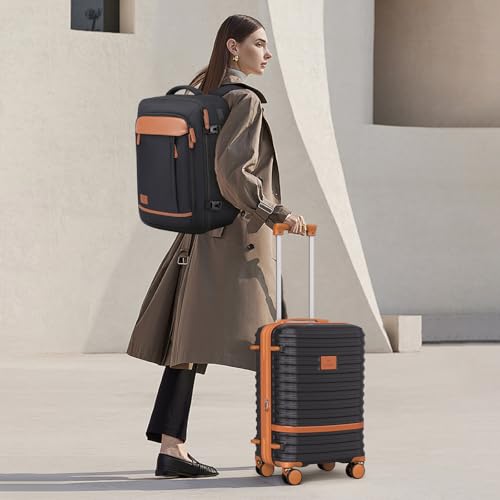 Joyway Expandable Carry on Luggage Sets Airline Approved with Backpack, Lightweight Hard Shell 20 Inch Carry-on Suitcase with Spinner Wheels - Thumbnail 3