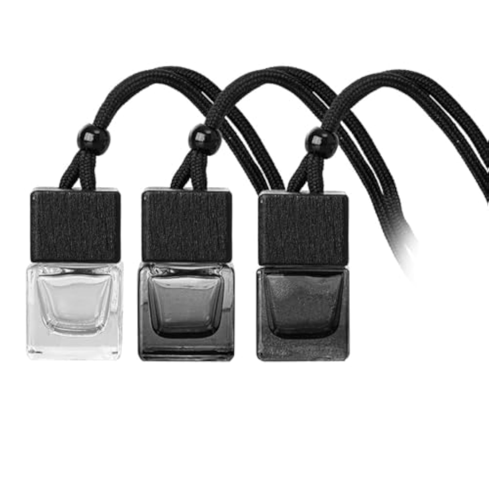 4x3Pcs Car Perfume Bottles Hanging Diffuser Bottles