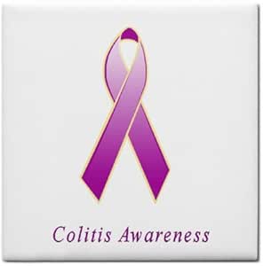 Amazon.com: Colitis Awareness Ribbon Tile Trivet: Home & Kitchen