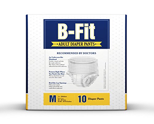 Image of B.Fit Adult Diaper Pants Medium (10 Counts)
