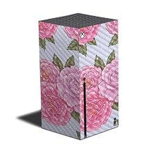 Carbon Fiber Gaming Skin Compatible with Xbox Series X - Wallpaper Rose - Premium 3M Vinyl Protective Wrap Decal Cover - Easy to Apply | Crafted in The USA by MightySkins