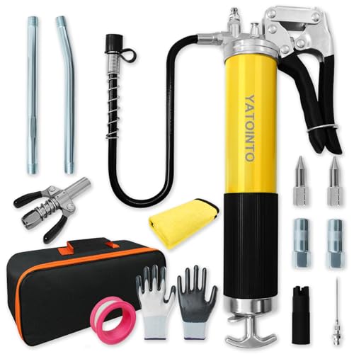 15-Piece 14oz Grease Gun Kit with Accessories