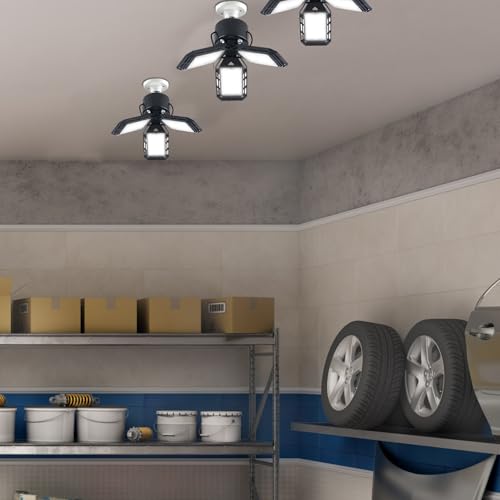 Plafonniers de garage à LED E27 réglables pour éclairage d'atelier - 4