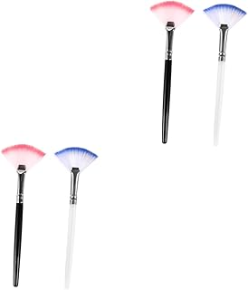 LIOOBO 4pcs Facial Fan Applicator Brush for F...