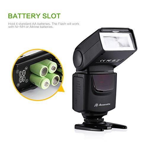 Powerextra Professional Df-400 Speedlite Camera Flash For Canon Nikon Pentax Samsung Fujifilm Olympus Panasonic Sigma Minolta Leica Ricoh Dslr Cameras And Digital Cameras With Single-Contact Hotshoe #TOP5