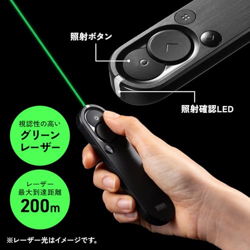 サンワサプライ 2WAYプレゼンター MA-WPR15BK の商品画像 15