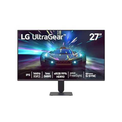 Monitor LG UltraGear™ 27G411A-B 27',FHD, 144Hz, 1ms (MBR), NVIDIA G-SYNC, AMD FreeSync, HDR10