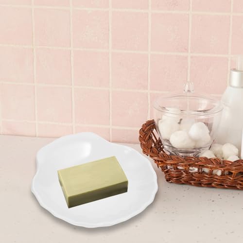 Luxshiny Saboneteira Em Formato De Concha Suporte De Sabonete De Plástico Bandeja De Vaidade Recipie