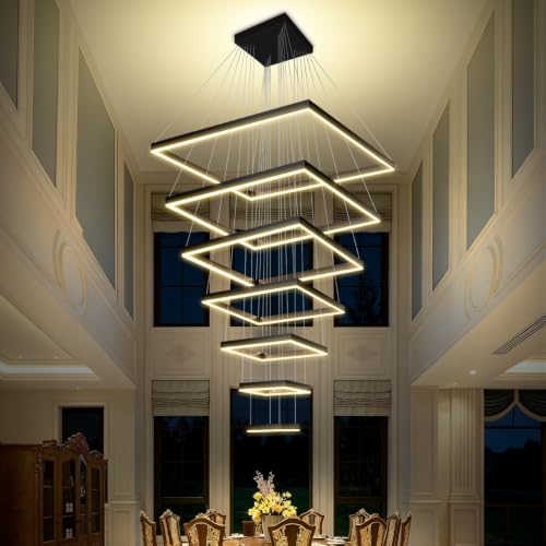 Flashing God H138 Modern Black LED Chandelier