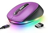 【Libre de controladores y 3 DPI ajustables】 Viene con un pequeño receptor USB nano (en la parte posterior del ratón), simplemente conéctelo a su ordenador y ya puede empezar. 3 niveles de DPI ajustables (800/1200/1600), establezca su propia velocidad del cursor.