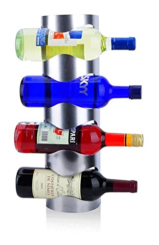 Étagère à vin murale en acier inoxydable Rasse-vin design épuré et moderne
