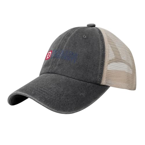 Duquesne University Hat Adjustable Athletic Vintage Washed Distressed Mesh Baseball Cap Black