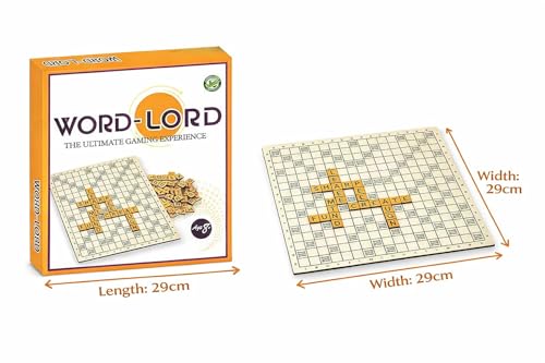 Image of Braintastic Word Lord Scrabble Game for 2-4 Players, Educational Word Building and Vocabulary Learning for Kids & Adults, Perfect for Home & Travel