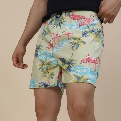 Image of Urban Scottish Ultra-Comfortable Men's Boxer Pants (Pack of 2), 100% Cotton With Stylish Print, Soft & Stretchy Elastic Waist Band, Dynamic Movement & Hardwearing Stitching, Breathable Gentle Snug Fit