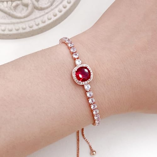 Bracelet de tennis carré en zircon réglable avec chaîne Bolo argentée